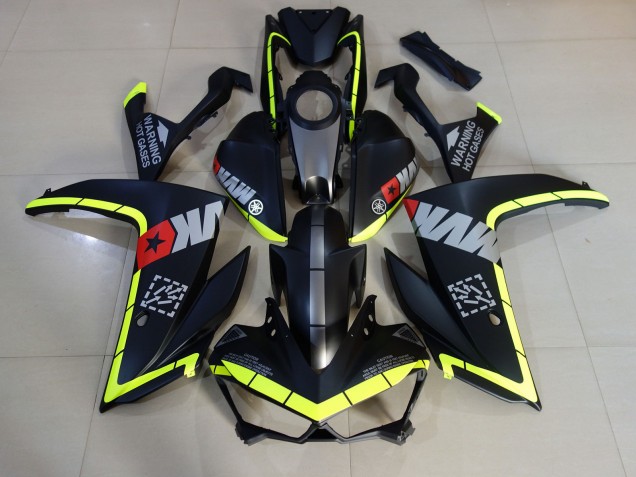 Aftermarket 2015-2018 Matte Black and Yellow Yamaha R3 Motorcycle Fairings Aftermarket 2015-2018 Matte Black and Yellow Yamaha R3 Motorcycle Fairings