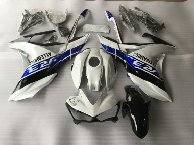 Aftermarket 2015-2018 White Blue and Black Yamaha R3 Motorcycle Fairings