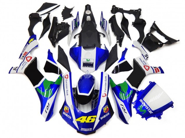 Aftermarket 2015-2019 Blue and White 46 Yamaha R1 Motorcycle Fairings Aftermarket 2015-2019 Blue and White 46 Yamaha R1 Motorcycle Fairings