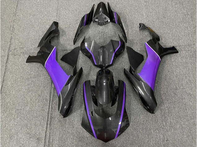 Aftermarket 2015-2019 Carbon Fiber & Purple Yamaha R1 Motorcycle Fairings Aftermarket 2015-2019 Carbon Fiber & Purple Yamaha R1 Motorcycle Fairings