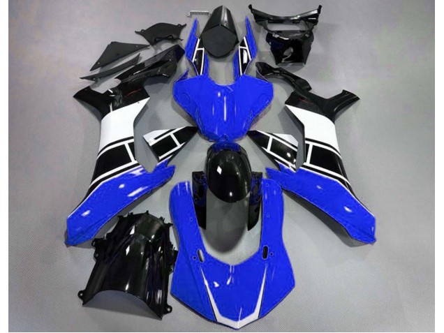 Aftermarket 2015-2019 Gloss Blue White and Black Yamaha R1 Motorcycle Fairings Aftermarket 2015-2019 Gloss Blue White and Black Yamaha R1 Motorcycle Fairings