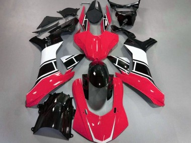 Aftermarket 2015-2019 Gloss Red White and Black Yamaha R1 Motorcycle Fairings