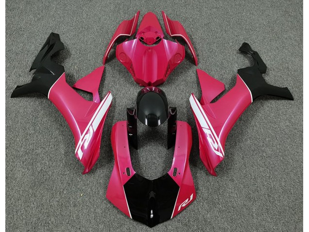 Aftermarket 2015-2019 Hot Pink and Black Yamaha R1 Motorcycle Fairings Aftermarket 2015-2019 Hot Pink and Black Yamaha R1 Motorcycle Fairings