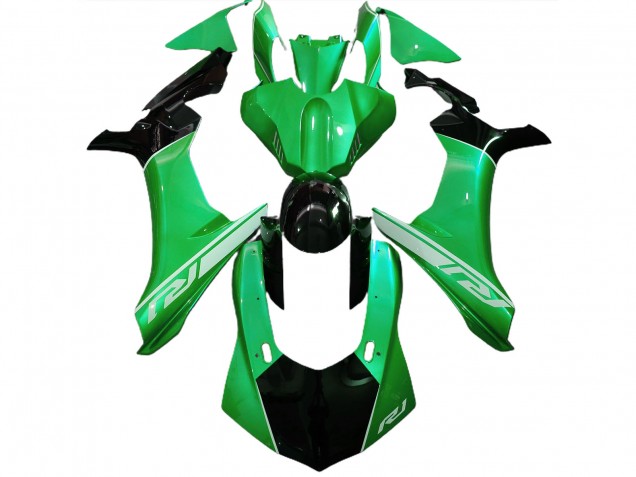 Aftermarket 2015-2019 Lizard Green and Black Yamaha R1 Motorcycle Fairings Aftermarket 2015-2019 Lizard Green and Black Yamaha R1 Motorcycle Fairings
