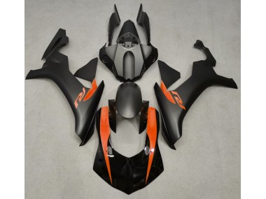 Aftermarket 2015-2019 Matte Black & Orange Yamaha R1 Motorcycle Fairings