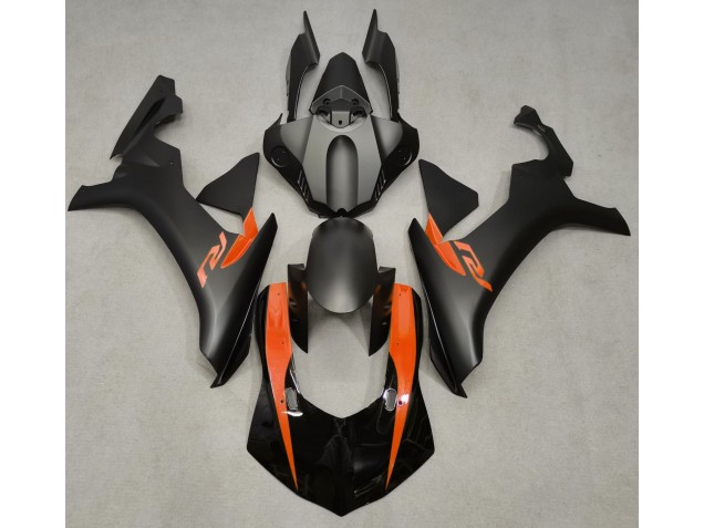 Aftermarket 2015-2019 Matte Black & Orange Yamaha R1 Motorcycle Fairings Aftermarket 2015-2019 Matte Black & Orange Yamaha R1 Motorcycle Fairings