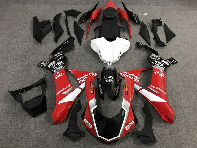 Aftermarket 2015-2019 Red Black and White Custom Style Gloss Yamaha R1 Motorcycle Fairings Aftermarket 2015-2019 Red Black and White Custom Style Gloss Yamaha R1 Motorcycle Fairings