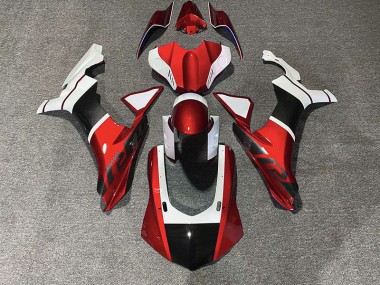 Aftermarket 2015-2019 Red & Carbon Fiber Accents Yamaha R1 Fairings