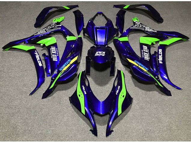 Aftermarket 2016-2019 Deep Blue Trickstar Kawasaki ZX10R Motorcycle Fairings Aftermarket 2016-2019 Deep Blue Trickstar Kawasaki ZX10R Motorcycle Fairings