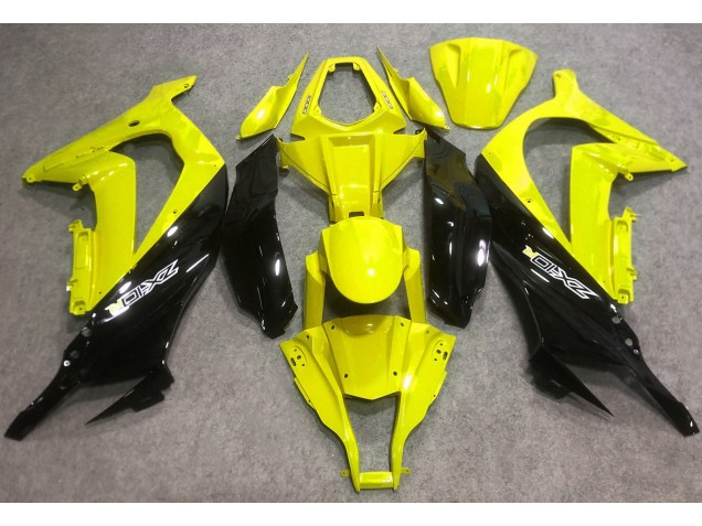 Aftermarket 2016-2019 Gloss Yellow and Black Kawasaki ZX10R Motorcycle Fairings Aftermarket 2016-2019 Gloss Yellow and Black Kawasaki ZX10R Motorcycle Fairings