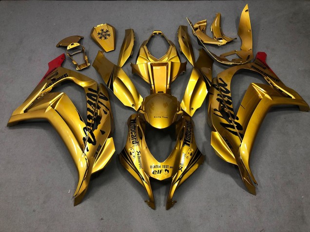 Aftermarket 2016-2019 Gold Kawasaki ZX10R Motorcycle Fairings Aftermarket 2016-2019 Gold Kawasaki ZX10R Motorcycle Fairings