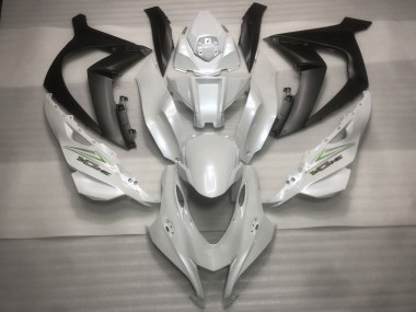 Aftermarket 2016-2019 Pearl white and Green Kawasaki ZX10R Motorcycle Fairings