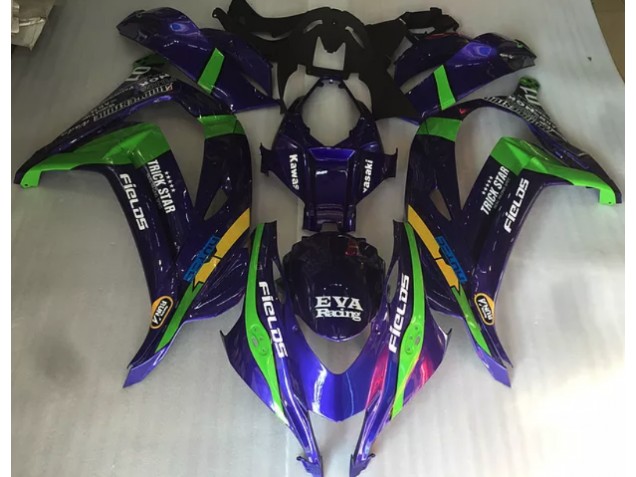 Aftermarket 2016-2019 Purple Green and Gloss Kawasaki ZX10R Motorcycle Fairings Aftermarket 2016-2019 Purple Green and Gloss Kawasaki ZX10R Motorcycle Fairings