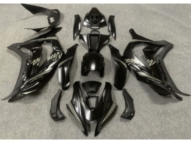 Aftermarket 2016-2019 Satin Black & Grey Kawasaki ZX10R Motorcycle Fairings