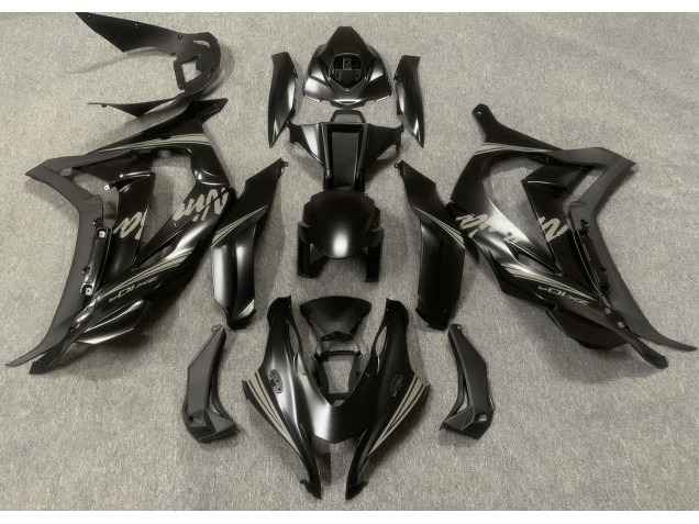 Aftermarket 2016-2019 Satin Black & Grey Kawasaki ZX10R Motorcycle Fairings Aftermarket 2016-2019 Satin Black & Grey Kawasaki ZX10R Motorcycle Fairings