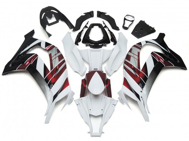Aftermarket 2016-2019 White and Silver Kawasaki ZX10R Motorcycle Fairings Aftermarket 2016-2019 White and Silver Kawasaki ZX10R Motorcycle Fairings