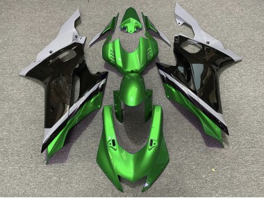 Aftermarket 2017-2019 Cement Black and Green Yamaha R6 Fairings