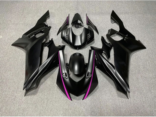 Aftermarket 2017-2019 Matte Black & Pink Accents Yamaha R6 Motorcycle Fairings Aftermarket 2017-2019 Matte Black & Pink Accents Yamaha R6 Motorcycle Fairings
