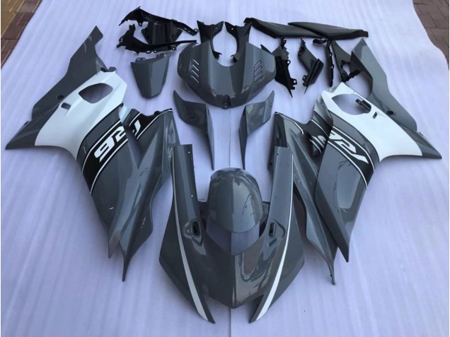 Aftermarket 2017-2019 Nardo Grey and White Yamaha R6 Motorcycle Fairings Aftermarket 2017-2019 Nardo Grey and White Yamaha R6 Motorcycle Fairings