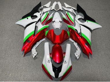 Aftermarket 2017-2019 Red and Green Gloss Yamaha R6 Motorcycle Fairings