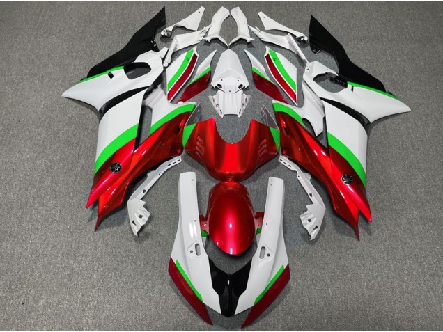 Aftermarket 2017-2019 Red and Green Gloss Yamaha R6 Motorcycle Fairings Aftermarket 2017-2019 Red and Green Gloss Yamaha R6 Motorcycle Fairings