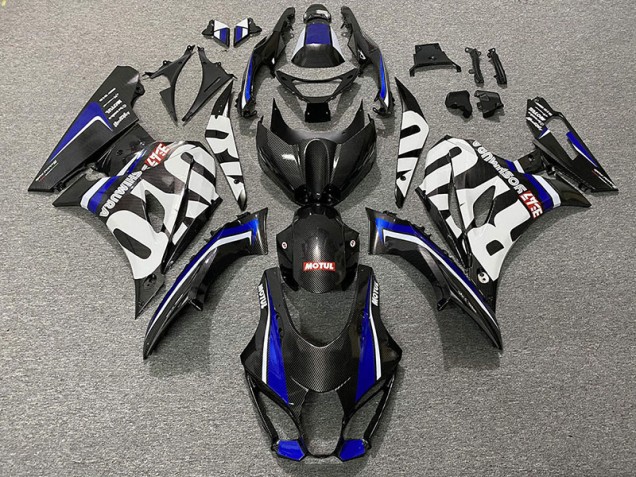 Aftermarket 2017-2019 Carbon Fiber Style & Blue Suzuki GSXR 1000 Motorcycle Fairings Aftermarket 2017-2019 Carbon Fiber Style & Blue Suzuki GSXR 1000 Motorcycle Fairings