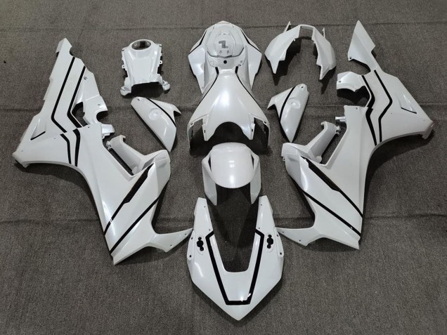 Aftermarket 2017-2019 Pearl White & Black Lining Honda CBR1000RR Motorcycle Fairings Aftermarket 2017-2019 Pearl White & Black Lining Honda CBR1000RR Motorcycle Fairings