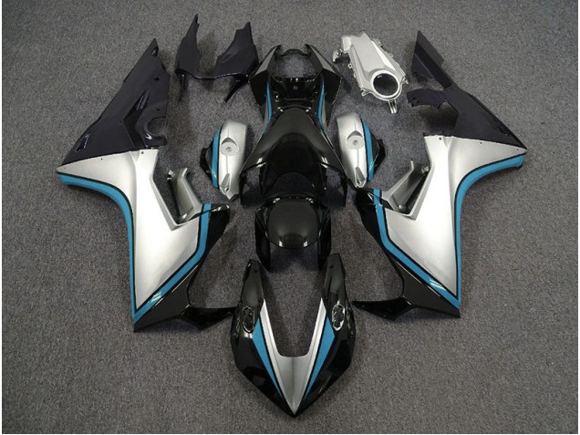 Aftermarket 2017-2019 Silver and Black & Light Blue Honda CBR1000RR Motorcycle Fairings Aftermarket 2017-2019 Silver and Black & Light Blue Honda CBR1000RR Motorcycle Fairings