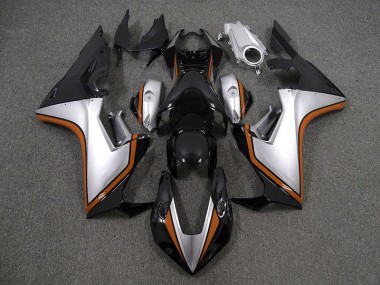 Aftermarket 2017-2019 Silver and Black & Orange Honda CBR1000RR Motorcycle Fairings