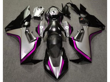 Aftermarket 2017-2019 Silver and Black & Pink Honda CBR1000RR Motorcycle Fairings