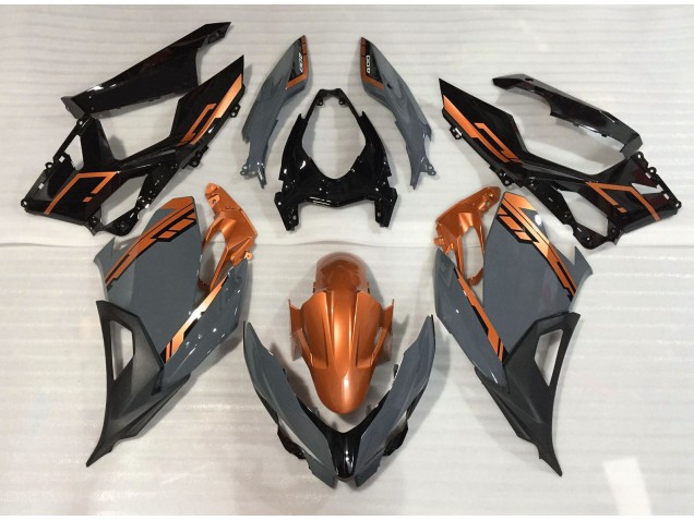 Aftermarket 2018-2020 Nardo Gray and Orange Kawasaki Ninja 400 Motorcycle Fairings Aftermarket 2018-2020 Nardo Gray and Orange Kawasaki Ninja 400 Motorcycle Fairings