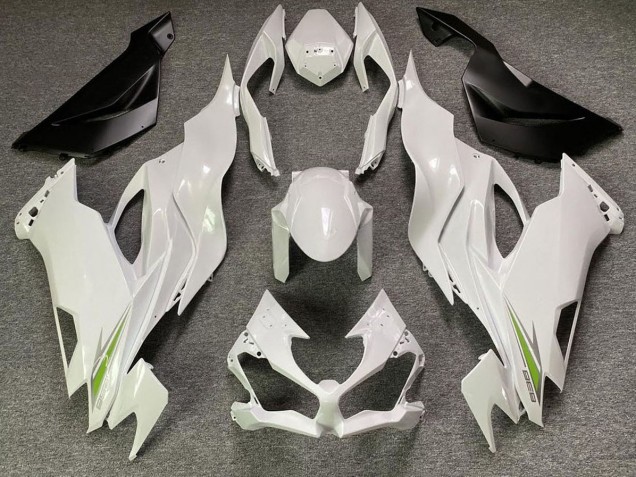 Aftermarket 2019-2020 Pearl White Kawasaki ZX6R Motorcycle Fairings Aftermarket 2019-2020 Pearl White Kawasaki ZX6R Motorcycle Fairings