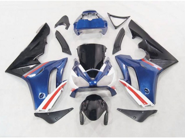 Aftermarket 2006-2008 Blue / Red and White Triumph Daytona 675 Fairings